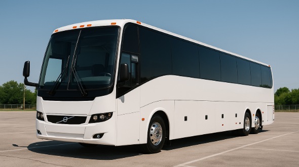 Exterior of Oklahoma Party Bus Company's 55 Passenger Charter Bus in Oklahoma